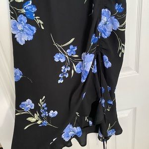 Floral open Shoulder midi dress